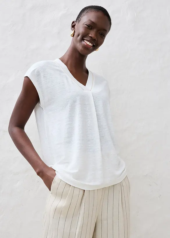 T-shirt van puur linnen, bonprix
