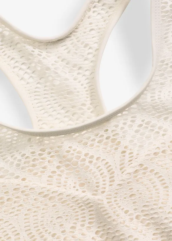 Bralette bikinitop met kant, bonprix