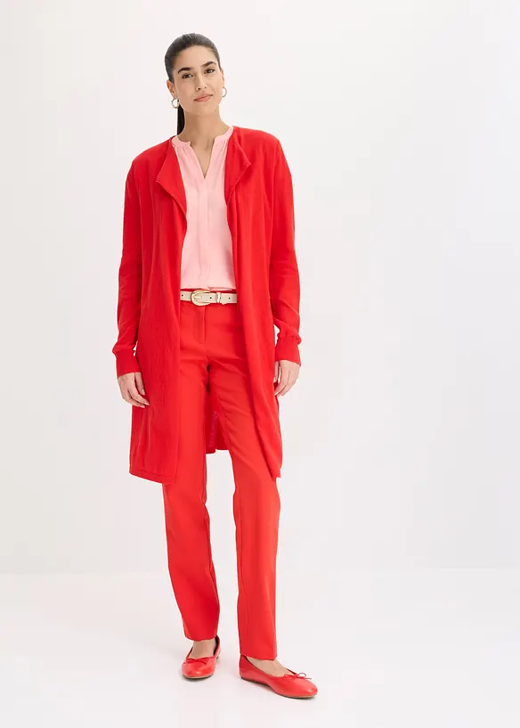 Blouse met korte mouwen en blinde knoopsluiting, bonprix