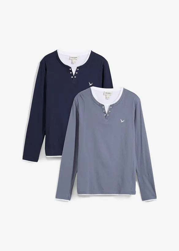 2-in-1 longsleeve (set van 2), bonprix