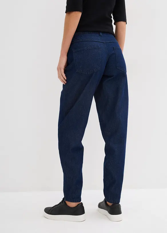 Barrel jeans mid waist, biologisch katoen, bonprix