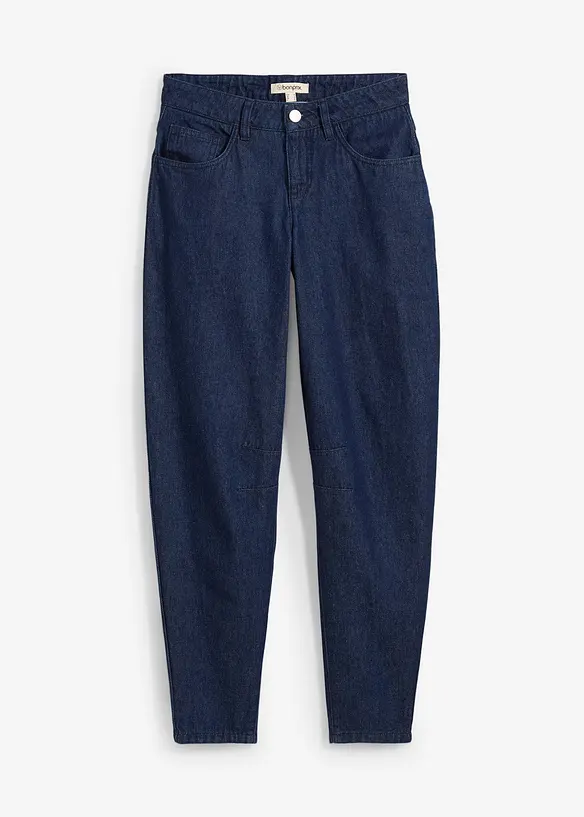 Barrel jeans mid waist, biologisch katoen, bonprix