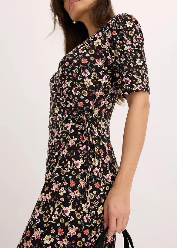 Gedessineerde jersey jurk, bonprix