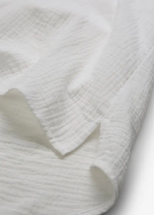 Blouse met korte mouwen van luchtige mousseline, bonprix