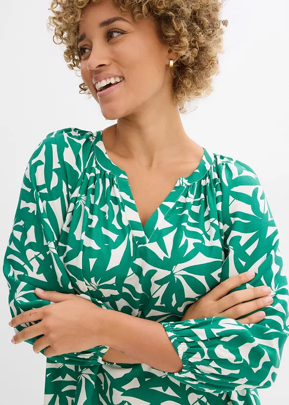 Korte jurk van soepele viscose, bonprix