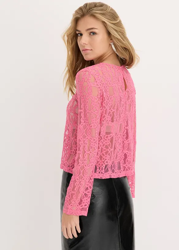 Blouse van kant, bonprix