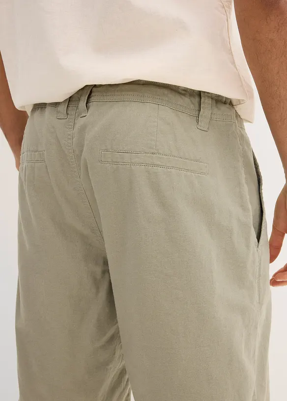 Regular fit bermuda van linnen, bonprix