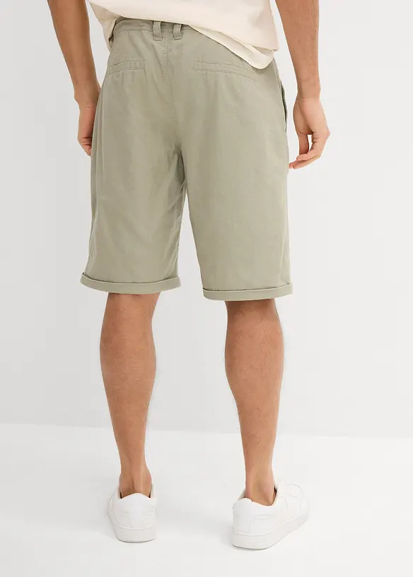 Regular fit bermuda van linnen, bonprix