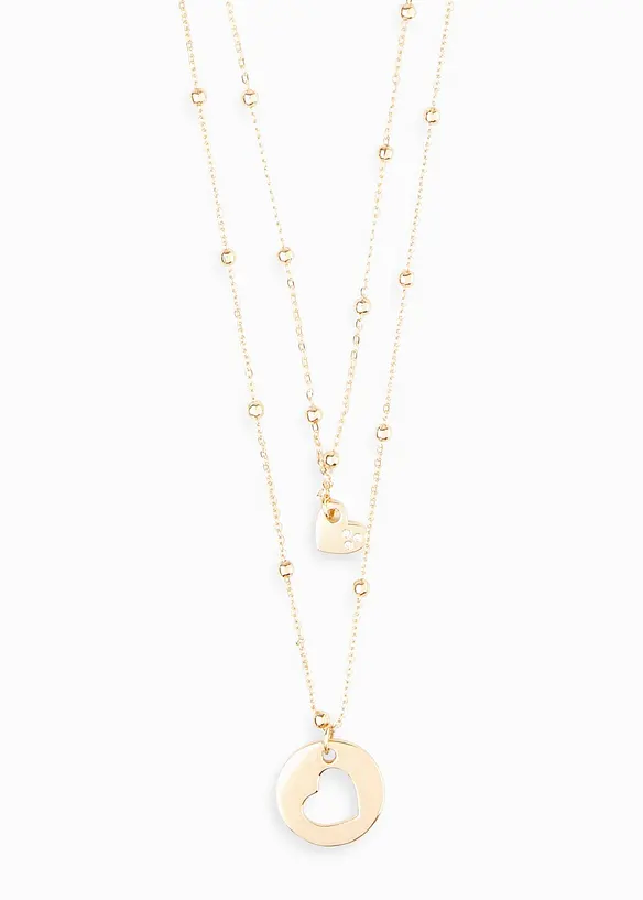 Kettingen set met zirkonia (2-dlg.), bonprix