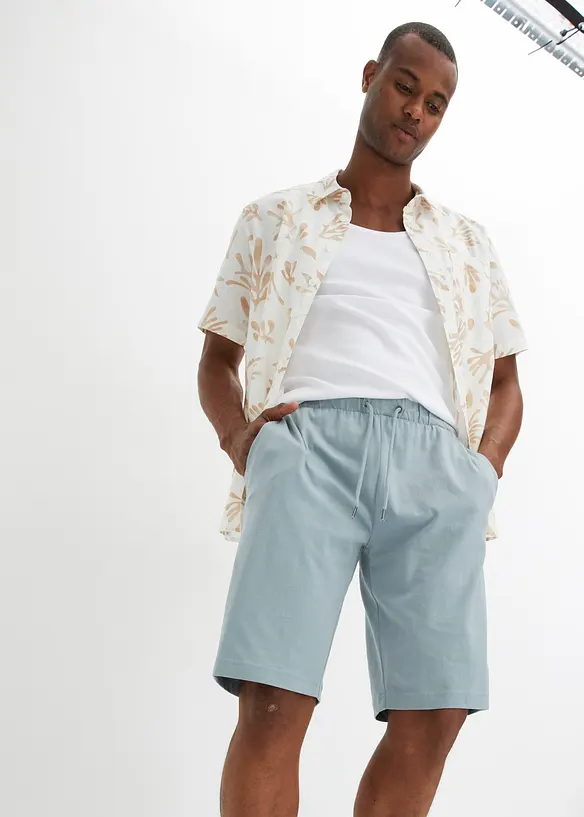 Lichte shirt bermuda (set van 2), bonprix