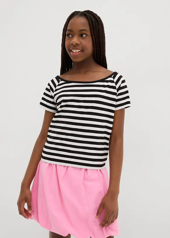 T-shirt van een stretchy organische katoenmix, bonprix