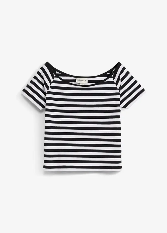 T-shirt van een stretchy organische katoenmix, bonprix