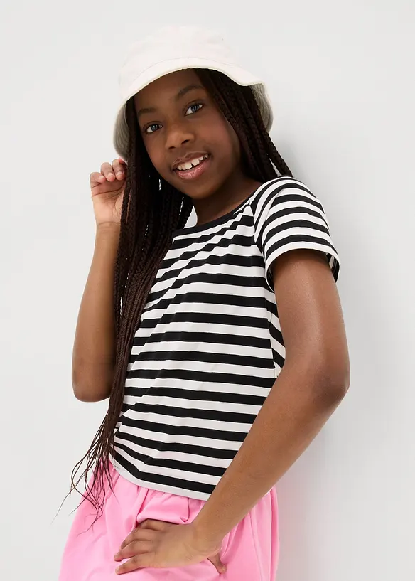 T-shirt van een stretchy organische katoenmix, bonprix