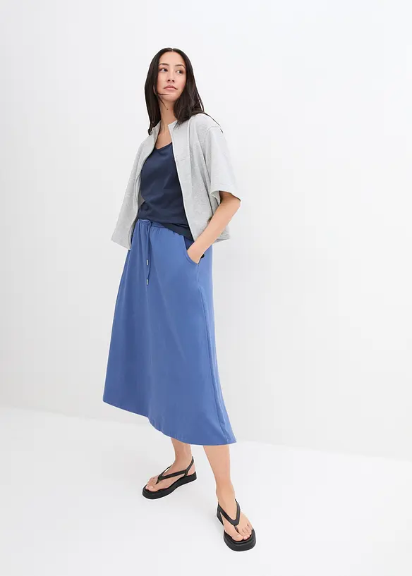 Jersey rok in een katoenmix, bonprix