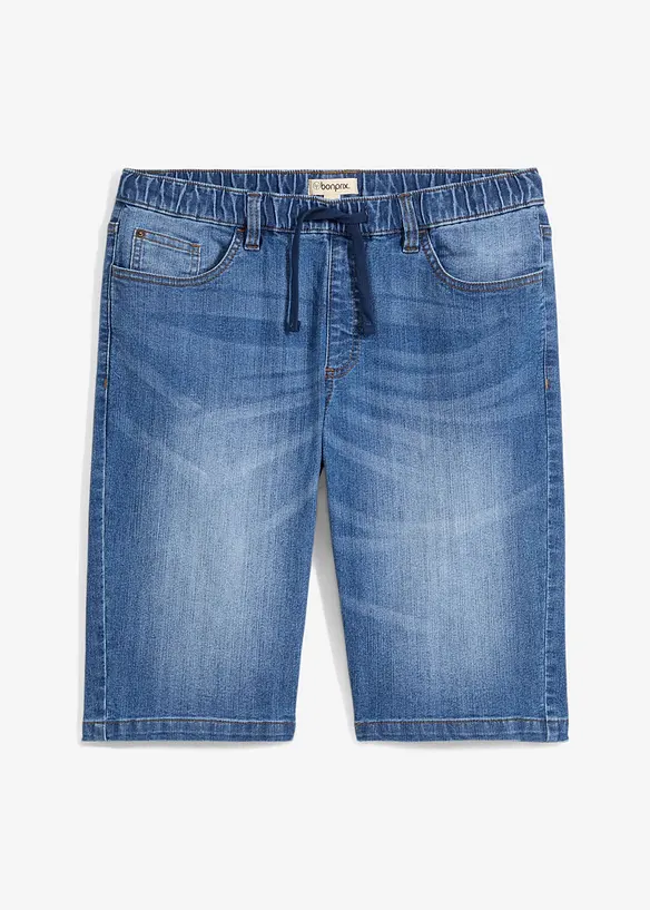 Lange lichte sweatjeans bermuda, regular fit, bonprix