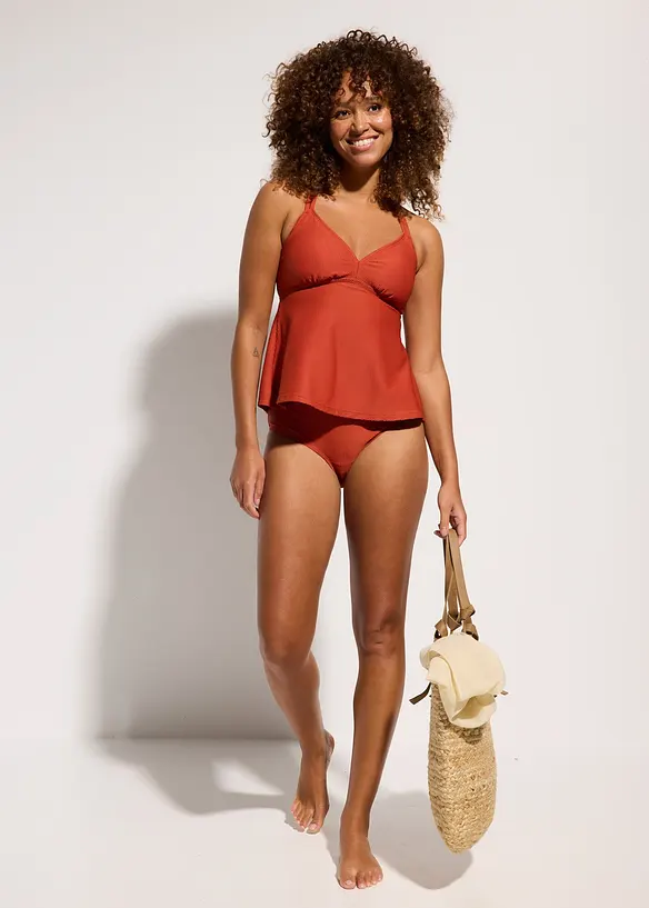 Tankini (2-dlg. set) van geweven stof, bonprix