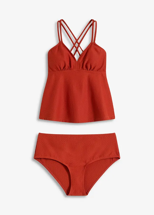 Tankini (2-dlg. set) van geweven stof, bonprix