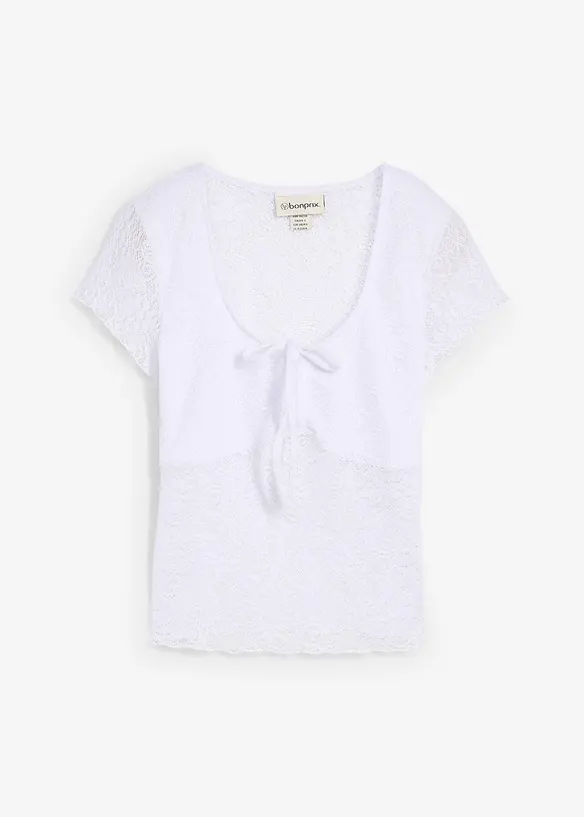T-shirt van kant, bonprix