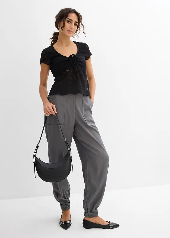 T-shirt van kant, bonprix