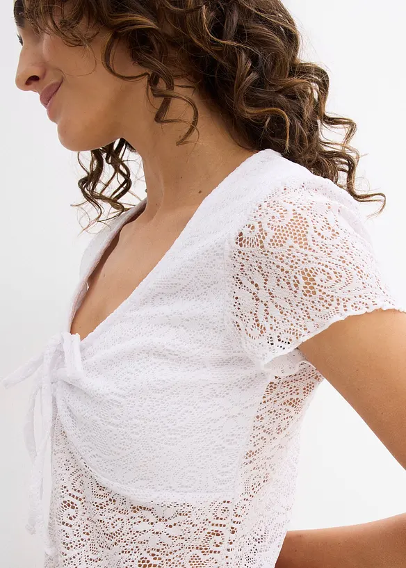 T-shirt van kant, bonprix