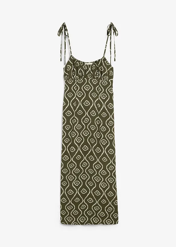 Midi jurk van soepele viscose, bonprix