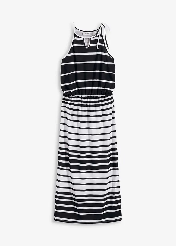 Jersey jurk met veters, bonprix
