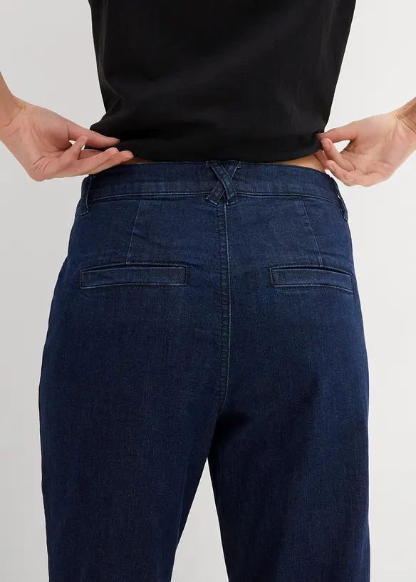 High waist straight jeans cropped, bonprix