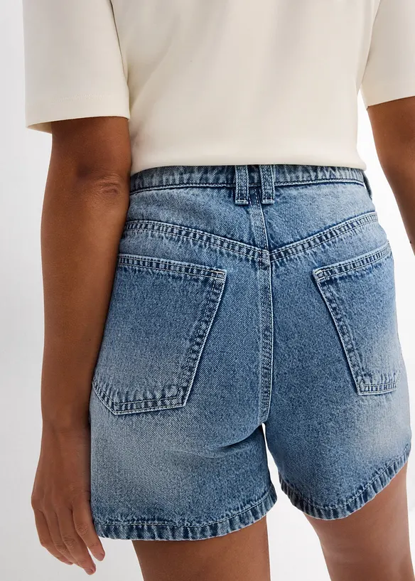 Jeans short high waist, low stretch, bonprix