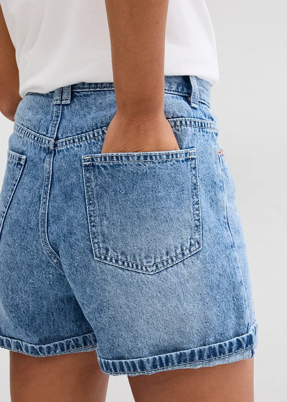 Jeans short high waist, low stretch, bonprix