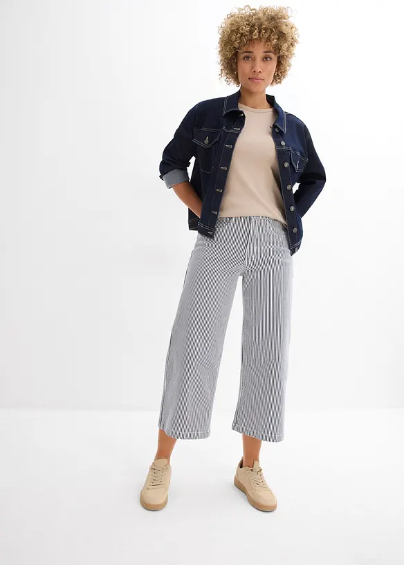 Twill broek met een comfortabele band, bonprix