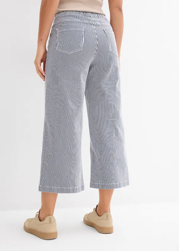 Twill broek met een comfortabele band, bonprix