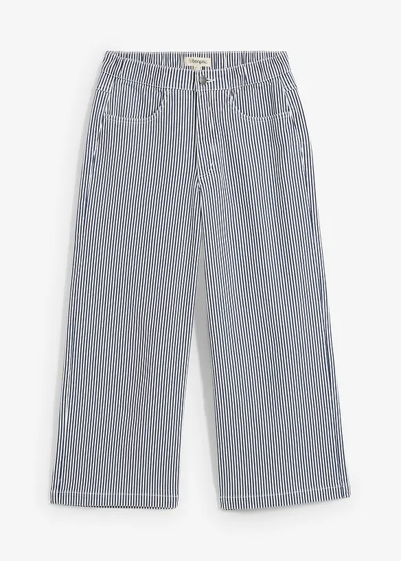Twill broek met een comfortabele band, bonprix