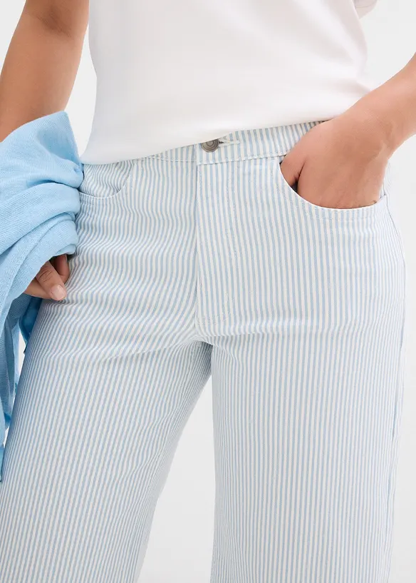 Twill broek met een comfortabele band, bonprix