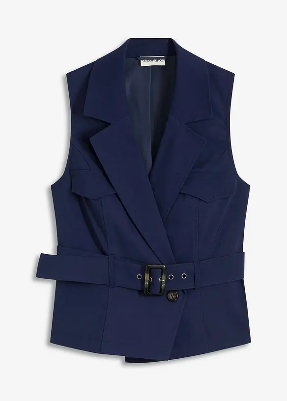 Gilet met riem, bonprix