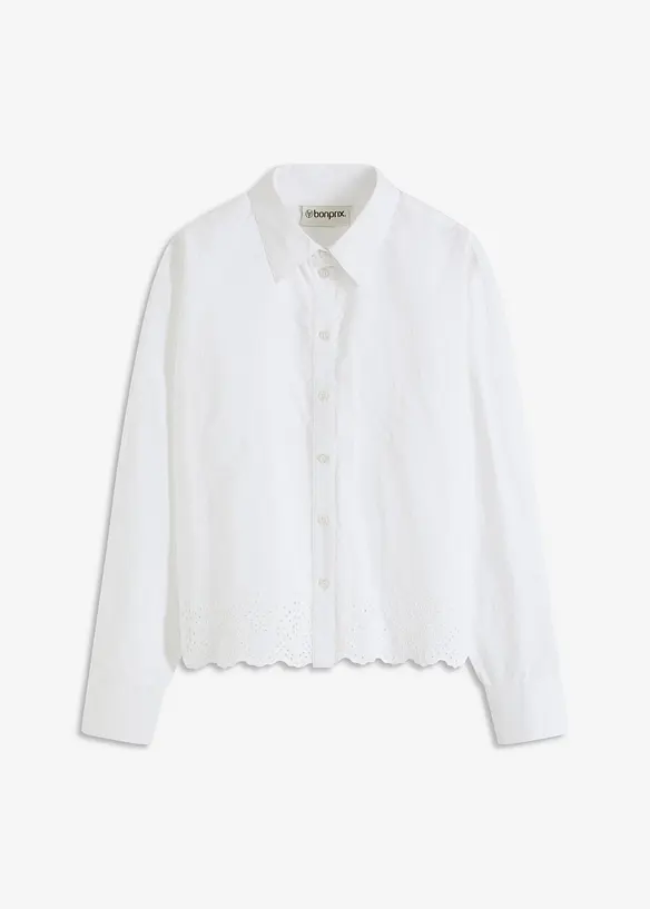 Overhemdblouse van katoen, bonprix
