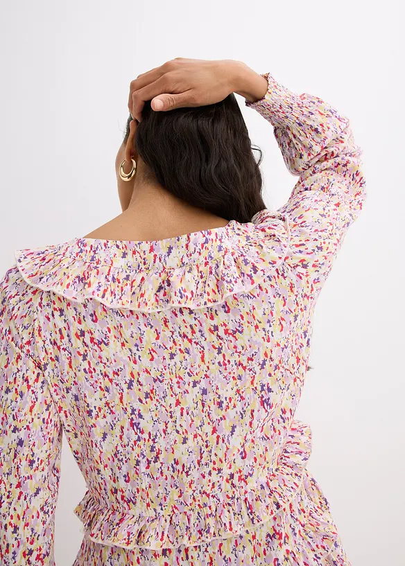 Jurk met volants, bonprix