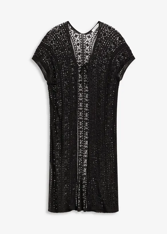Strandkimono in gehaakte look gemaakt van viscose, bonprix