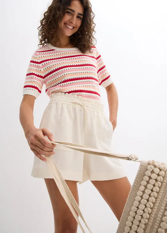 Paperbag short van een soepele Lyocellmix, bonprix