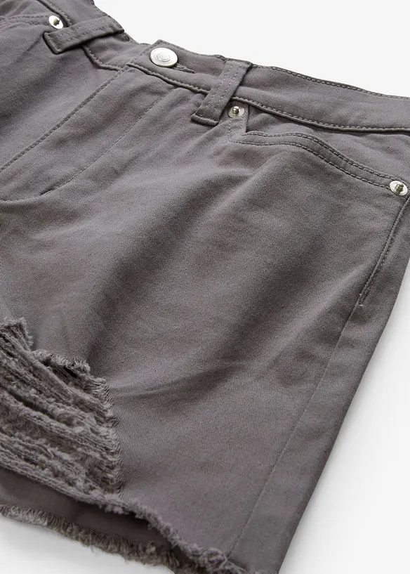 High waist short van twill, bonprix