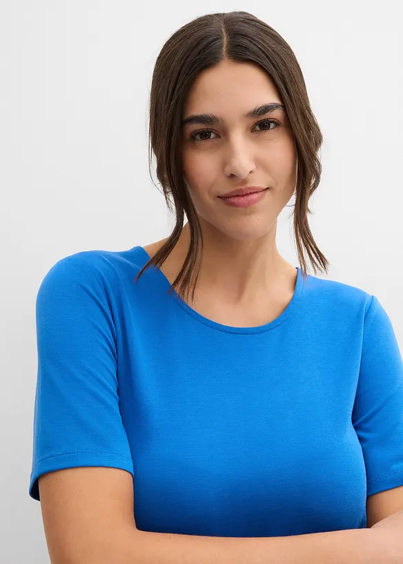Aansluitende jersey jurk in een soepele viscosemix, bonprix