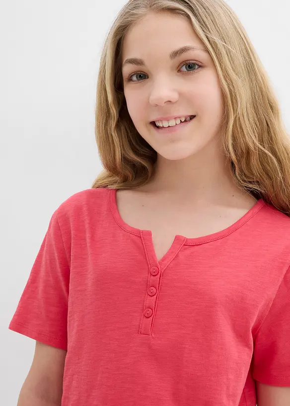 Henley shirt van puur biologisch katoen, bonprix