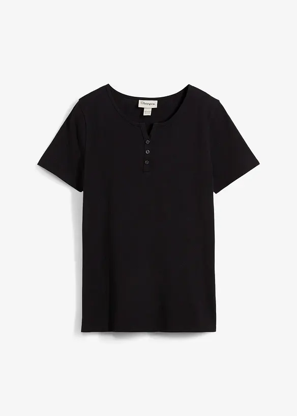 Henley shirt van puur biologisch katoen, bonprix