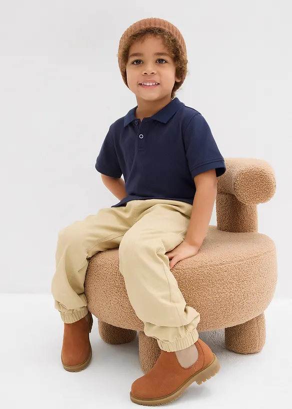 Poloshirt met korte mouwen van puur katoen, bonprix