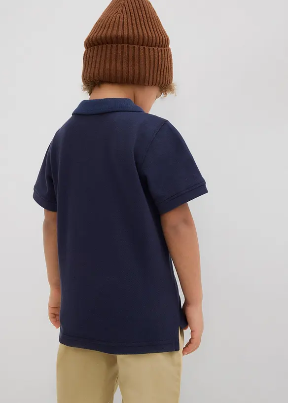 Poloshirt met korte mouwen van puur katoen, bonprix