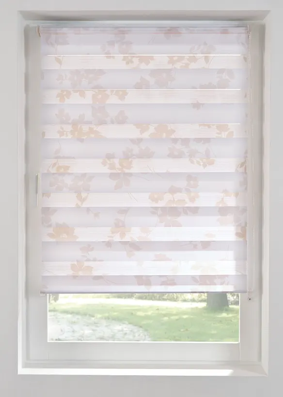 Duo rolgordijn met bloemenprint, bonprix