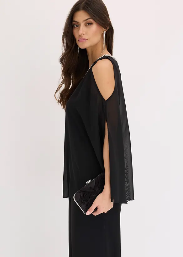 Jumpsuit met overlay en strasversiering, bonprix