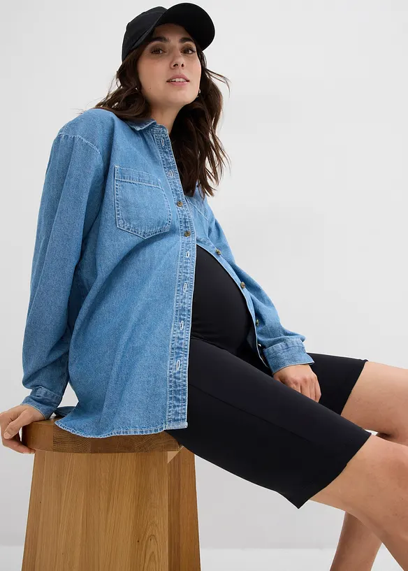 Zwangerschaps biker short (set van 2) met biologisch katoen, bonprix