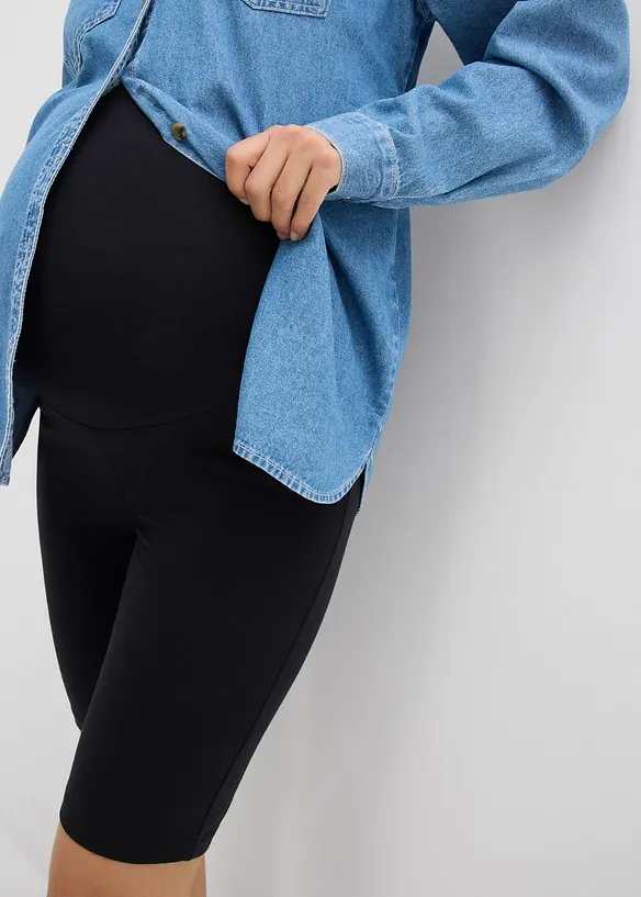 Zwangerschaps biker short (set van 2) met biologisch katoen, bonprix