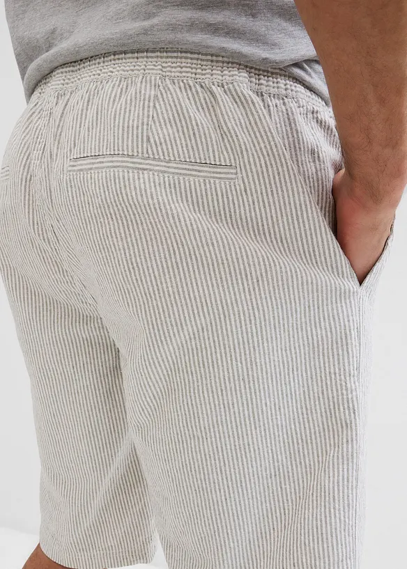 Bermuda met linnen, regular fit, bonprix
