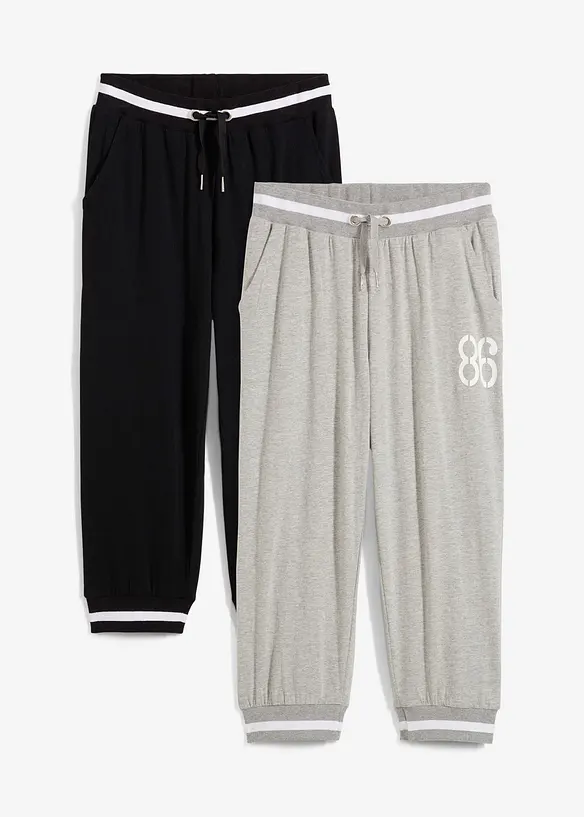 3/4 joggingbroek (set van 2), bonprix